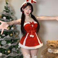 Christmas Lingerie Set for Women - Busty Sexy Bunny Costume, New Year Party Outfit, Cosplay & Naughty Holiday Wear thumbnail