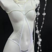 French-Style Lace Mesh Bikini Panties for Women – Sheer Cross-Strap Cotton-Crotch Sexy Lingerie thumbnail