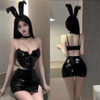 Gueiyun Sexy Lingerie Set – Pure & Tempting PU Leather Sleepwear Outfit, Seductive Costume for Adults thumbnail