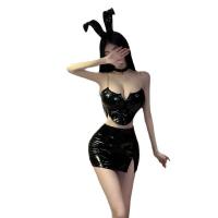Gueiyun Sexy Lingerie Set – Pure & Tempting PU Leather Sleepwear Outfit, Seductive Costume for Adults thumbnail