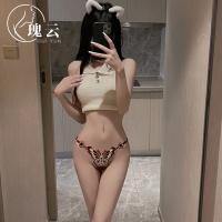 HUDIE Pure & Sexy Lace Bikini Panties for Women – Detachable Bow Low-Rise Triangle Underwear thumbnail