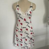 INS Cross-Border Lace Lingerie Dress - Plus Size Heart Strap Nightgown, Sexy Elegant Underwear for Women thumbnail