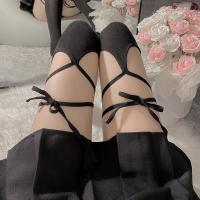  Japanese Style Cross-Band Over-the-Knee Socks for Women – Cute Lolita Student Cotton Stockings, Fashionable Mid-Calf to thumbnail