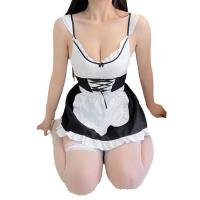 Maid-Themed Lingerie Dress - Tight Backless Costume for Small Bust Enhancement & Alluring Appeal thumbnail