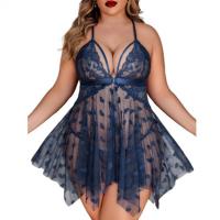 Plus Size Sexy Lingerie Set - Romantic Lace Erotic Outfit for Women,Europe and America-Style Passion Ensemble thumbnail