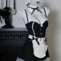 Pure & Playful Lingerie Set - Seductive Sleepwear Dress with Modest Allure, Naughty Yet Elegant Nightgown thumbnail