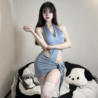Luxury Pure-Sensual Women's Lingerie Set – Push-Up Open-Crotch Bodysuit, Bodycon Slip Dress for Small Bust Enhancement thumbnail