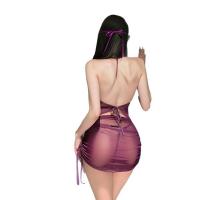 Pure & Tempting Lingerie Set – Modest Yet Sexy Open-Crotch Bodycon Skirt Sleepwear Costume Outfit thumbnail