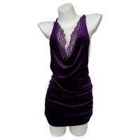 Purple Lace Bodysuit Skirt Set - Seductive No-Remove Lingerie Sleepwear Outfit thumbnail