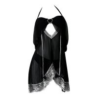 Qingruohan Seductive Lingerie Set for Small Bust - Sheer Tempting Sleepwear Robe, No-Remove Design for Women thumbnail