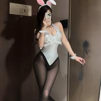 Rabbit Girl Costume Set - Sexy Lingerie Bodysuit & Headband for Parties, Bars & Stage Performances thumbnail