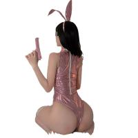 Ruiyun Laser Bunny Girl Outfit - Sexy Tight Open-Crotch Bodysuit for Cosplay, Roleplay & SM Play thumbnail