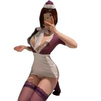 Seductive Secretary Costume Lingerie Set - Naughty Abstinence-Inspired Sleepwear for Couples, Sexy & Playful Outfit thumbnail