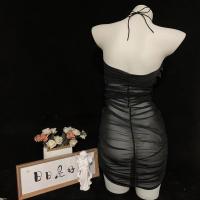 Sensual Lace Sleep Dress with Drawstring Waist – Sexy Slim-Fit Bedroom Lingerie Set, Uniform-Inspired Nightwear thumbnail