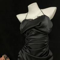Sensual Lace Sleep Dress with Drawstring Waist – Sexy Slim-Fit Bedroom Lingerie Set, Uniform-Inspired Nightwear thumbnail