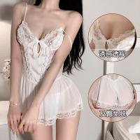 Sexy Lace Sheer Sleep Dress for Women – Sweet & Alluring Matching Loungewear Set thumbnail
