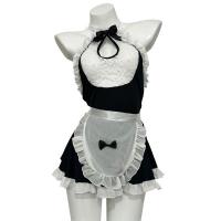 Sexy Maid Costume Lingerie Set - Seductive Sleepwear Outfit for Role Play & Bedroom Fun thumbnail