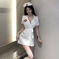 Sexy Nurse Costume for Women - Seductive Forbidden Style Lingerie Set, Role Play Outfit for Couples thumbnail