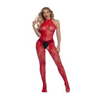 Sexy Pure & Tempting Bow Floral Lace Sheer Bodystocking - Seductive See-Through Intimate Lingerie thumbnail