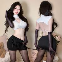 Sexy Secretary Costume Set - Tempting Office Outfit for Role Play, Seductive OL Lingerie Ensemble thumbnail