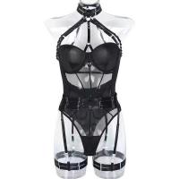 Women's Seductive Lace Role Play Lingerie Set - Revealing Busty Costume Outfit for Adults thumbnail