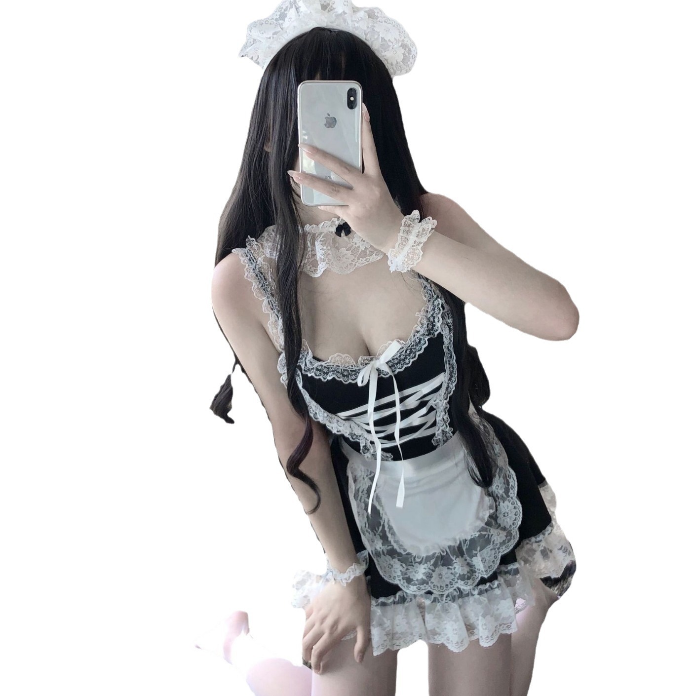 Sexy bunny costume outfit - seductive maid uniform set for role play, party & cosplay