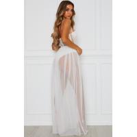 Muse Mashi White Mesh Long Lingerie Dress - Sexy Elegant Sheer Nightgown for Women, AliExpress & Amazon Bestseller thumbnail