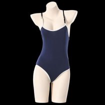 Sexy Sheer Milk Silk Bodysuit - Tight-Fit Transparent Deadstock One-Piece Swimwear for Women