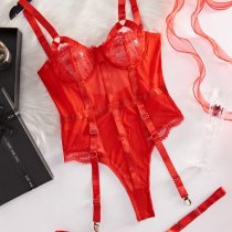 Luxury Lace Bodysuit for Women – Sheer Sexy Intimate Lingerie, European Style Erotic Underwear for Adults