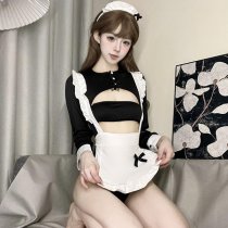 Adorable Maid Costume for Women - Sexy Cute Lingerie-Style One-Piece Outfit, Flirty & Playful Adult Costume Set