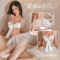 Sexy Maid Costume for Women - Sheer Lingerie Set, Cute & Alluring Role Play Outfit with Transparent Details
