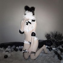 Sexy Maid Costume Lingerie Set - Seductive Role Play Outfit for Women, Hot Bedroom Fantasy Ensemble