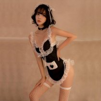 Cute Maid Costume for Women - Lolita Cosplay Outfit with Short Skirt, Sexy & Playful Servant Dress Set