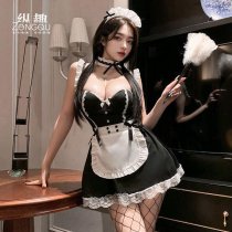 Zongqu Lingerie Maid Costume - Pure & Tempting Sexy Uniform Outfit for Women, No-Remove Design