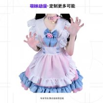 S4XL Plus Size Maid Dress - Cute 4-Color Lolita Dress with Oversized Bow, Custom Factory Made
