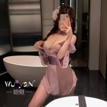 QQNY Seductive Modest Lingerie Set – Busty-Flattering Sleep Dress for Couples, Playful & Elegant Nightwear