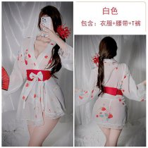 Japanese Kimono Style Halloween Lingerie - Deep V Retro Sexy Costume for Curvy Women