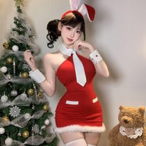 Mocheng Sexy Lingerie Set - Pure & Tempting Wrap Dress Sleepwear for Role Play, New Year Outfit