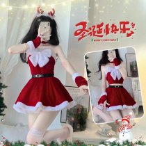 Rudolph-Themed Sexy Lingerie Set for Women - Christmas Cosplay Outfit, Holiday Party Costume & Halloween Performance Wea