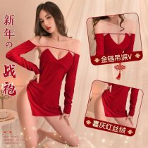 Pure Desire Velvet Lingerie Set - Retro Sexy New Year Outfit,Uniform-Inspired Seductive Costume