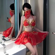 Shimeisha Chinese New Year Red Lingerie Set – Exotic Dance-Inspired Guochao Wu Meiniang Couple Outfit