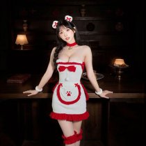 Christmas Bunny Costume for Women - Sexy Lingerie Role Play Outfit, Festive Stage Wear & Party Dress