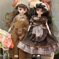 BJD Doll 6-Part Outfit Set for 30cm Dolls - Princess Dress-Up Clothes Kit for Girls & Collectors