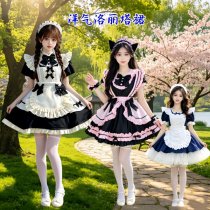 Adorable Bow Cosplay Dress - Student Maid Outfit & Lolita Style Daily Dress for Girls