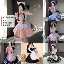 Anime Maid Costume - Cute Lolita Cosplay Dress for Halloween, Anime Convention & Role Play