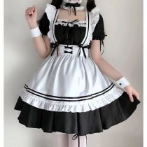 Anime Maid Costume Dress - Cute Japanese Schoolgirl & Lolita Outfit Set for Cosplay & Daily Wear
