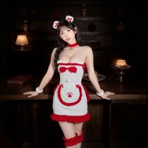 Christmas Bunny Costume for Women - Sexy Lingerie Role Play Outfit, Festive Stage Wear & Party Dress