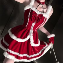 Christmas Sexy Lingerie Dress - Naughty Bunny Girl Outfit, Pure & Tempting Holiday Party Dress for Women