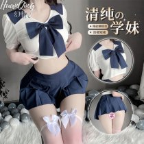 New Original Cute Student-Style JK Uniform Set with Bow & Sailor Collar - Soft Feminine Two-Piece Outfit