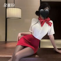 Domiela Sexy Air Hostess Costume for Women – Seductive Secretary Role Play Outfit, Professional Lingerie Set